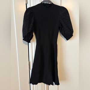 Maje Elegant Black Long Sleeve Dress